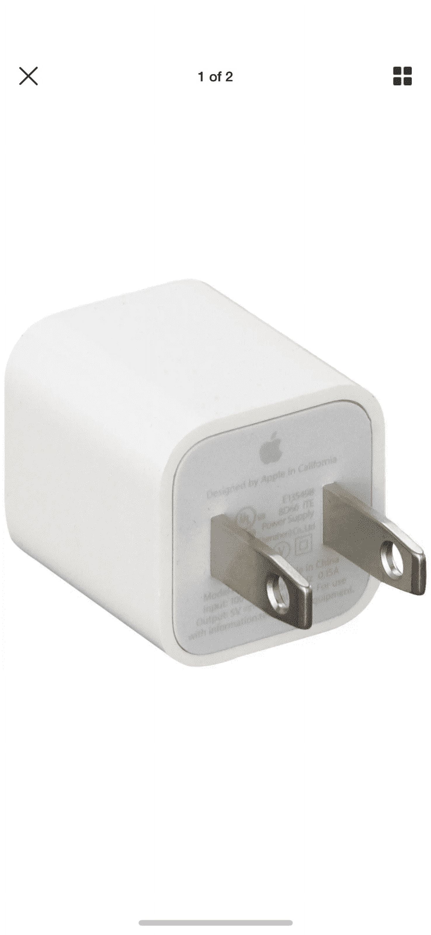 OEM Apple 5W USB Wall Power Adapter for iPhone X 8 7 6 SE 5