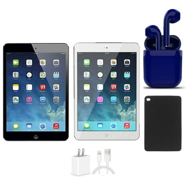 Restored Apple 7.9-inch iPad Mini Wi-Fi Only 64GB Bundle: USA Essentials Bluetooth/Wireless Airbuds, Case, Rapid Charger By Certified 2 Day Express (Refurbished)
