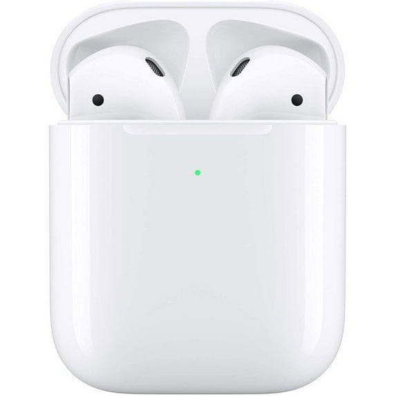 Restored Apple AirPods 2 -Wireless Bluetooth Earphones - with Wireless Charging Case (Refurbished)