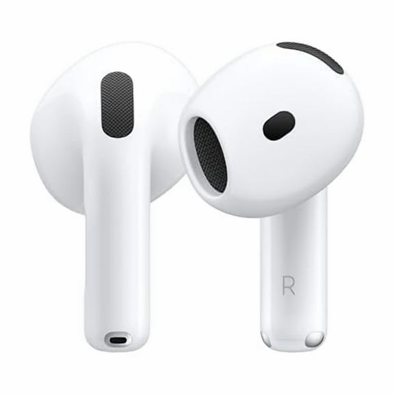 Restored Apple AirPods 4 Wireless Earbuds, Bluetooth, Active Noise Cancellation, Adaptive Audio, USB-C Charging Case, Wireless Charging, H2 Chip