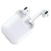 Restored Apple AirPods Generation 2 In-Ear Earbuds with Charging Case MV7N2AM/A, White