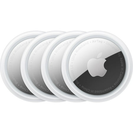 Restored Apple AirTag Tracker 4-Pack, MX542AM/A - White (Refurbished)