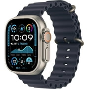 Restored Apple Apple Watch Ultra 2 GPS + Cellular 49mm Natural Titanium Case with Natural Titanium Milanese Loop - M