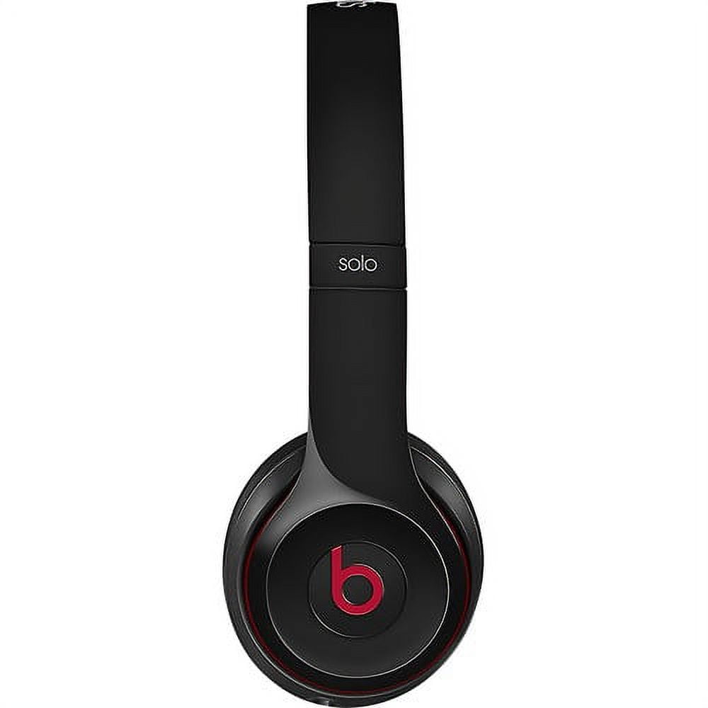 Restored Apple Beats Solo2 Black Wired On Ear Headphones MH8W2AM/A