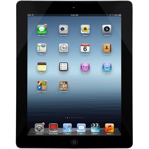 Restored Apple Ipad 4th. Gen Apple A6X DualCore 1GB RAM 16GB Storage Wifi Only macOS (Refurbished)