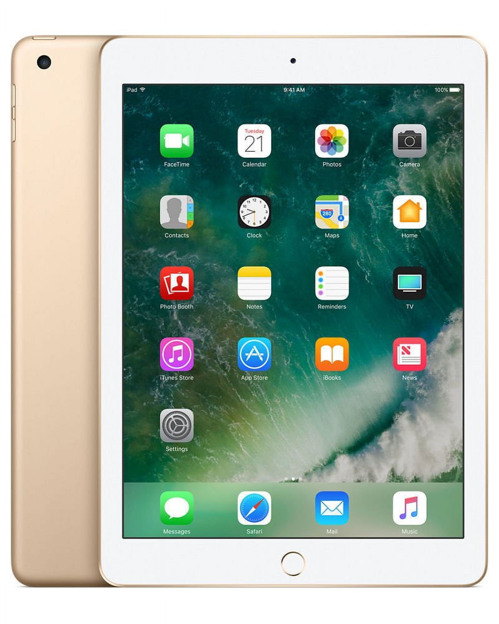 Restored Apple Ipad 5th. Gen - 9.7" Apple A9 Dual-Core 2GB RAM 128GB Storage - Wifi+Cellular