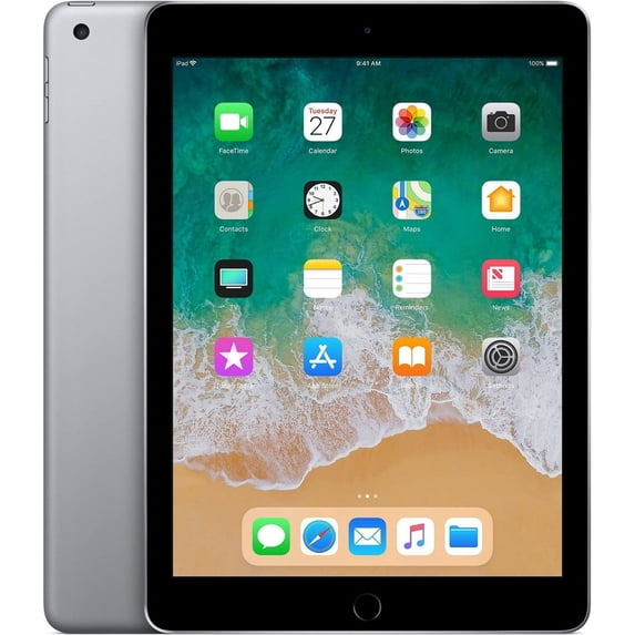 Restored Apple Ipad 6th Gen. - 9.7" Apple A10 Fusion Quad-Core 2GB RAM 128GB Storage - Only Wifi (Refurbished)