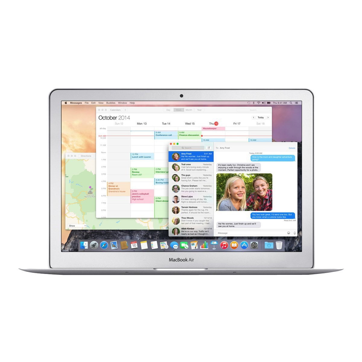 Restored Apple MJVM2LL/A MacBook Air 11.6" HD i5-5250U 1.6GHz Intel HD Graphics 6000 4GB RAM 128GB SSD MacOS Silver (Refurbished)