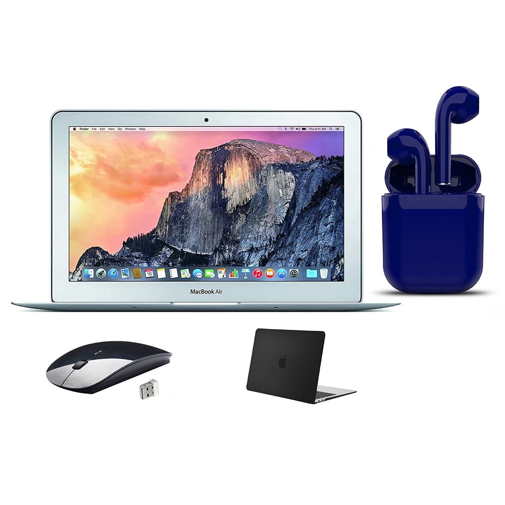 Restored Apple MacBook Air 11.6-inch 1.6GHz Intel Core i5 4GB RAM macOS 128GB SSD Bundle:USA Essentials Bluetooth/Wireless Airbuds, Black Case, Restored Apple MacBook Air 11.6-inch 1.6GHz Intel Core i5 4GB RAM macOS 128GB SSD Bundle:USA Essentials Bluetooth/Wireless Airbuds, Black Case,
