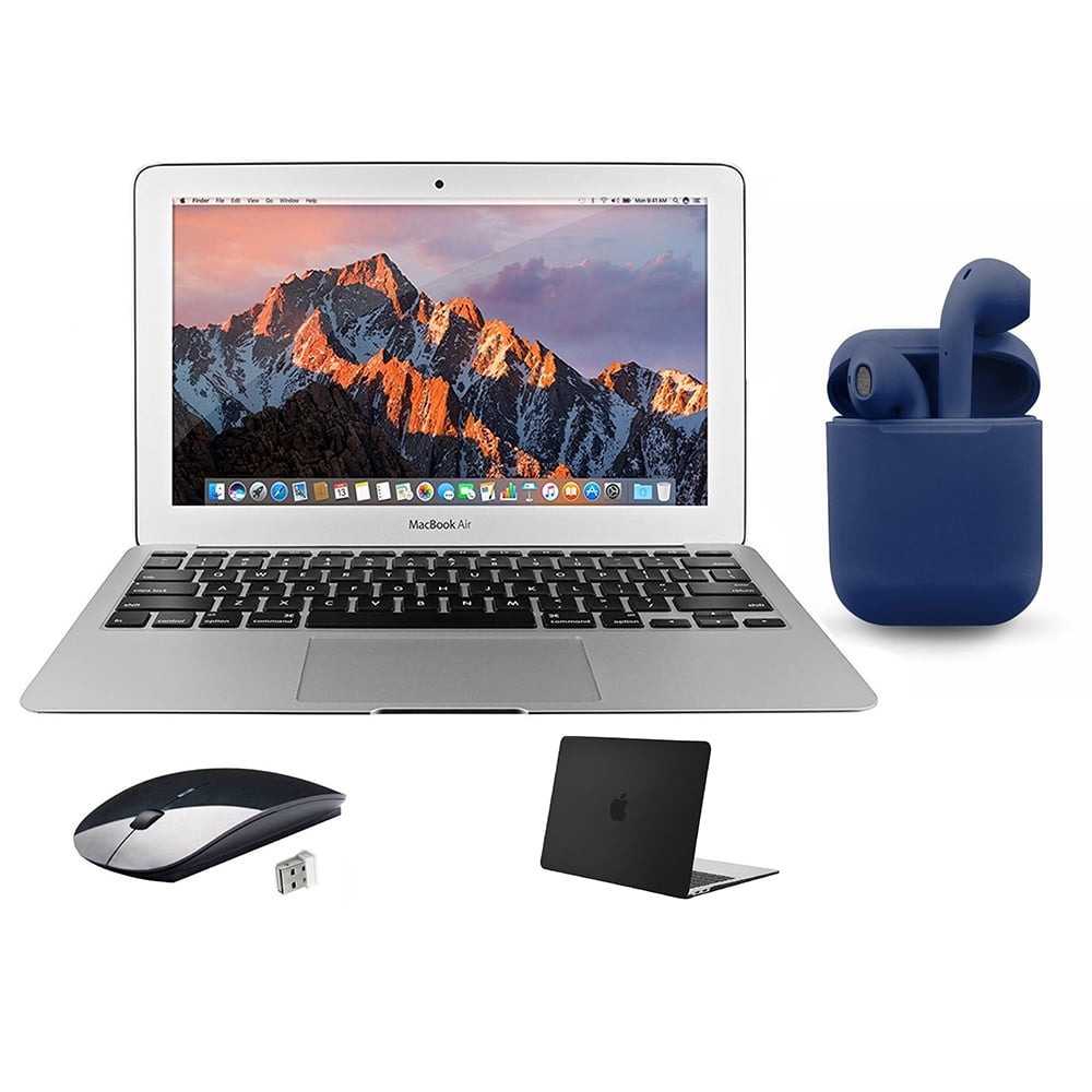Restored | Apple MacBook Air | 11.6-inch | 4GB RAM 128GB SSD | Intel HD  Graphics | Bundle: Black Case, Wireless Mouse, Bluetooth/Wireless Airbuds  By ...