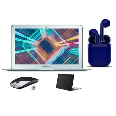 Restored Apple MacBook Air 11.6-inch Intel Core i5 8GB RAM Mac OS 128GB SSD Bundle: Black Case, Wireless Mouse, Bluetooth/Wireless Airbuds By 2 Day Expess (Refurbished)
