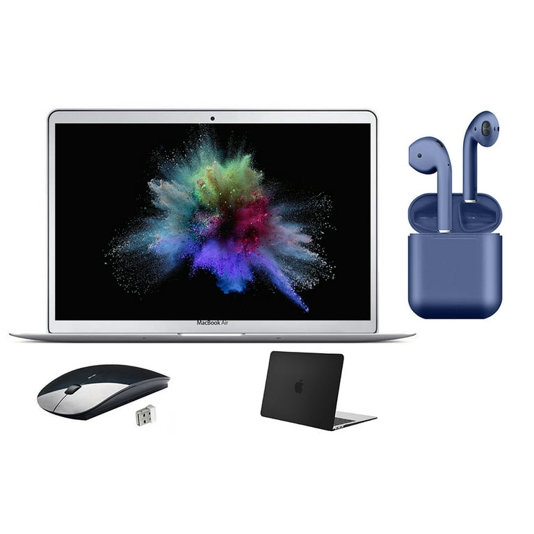 Restored Apple MacBook Air 13.3-inch Intel Core i5 1.6GHz 8GB RAM 128GB SSD Bundle: Wireless Mouse, Black Case, Bluetooth/Wireless Airbuds By Restored Apple MacBook Air 13.3-inch Intel Core i5 1.6GHz 8GB RAM 128GB SSD Bundle: Wireless Mouse, Black Case, Bluetooth/Wireless Airbuds By
