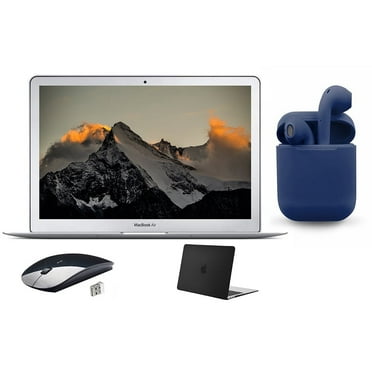 Restored Apple MacBook Air 13.3-inch Intel Core i5 8GB RAM Mac OS 256GB SSD Bundle: Black Case, Wireless Mouse, Bluetooth/Wireless Airbuds By Certified 2 Day Express (Refurbished)