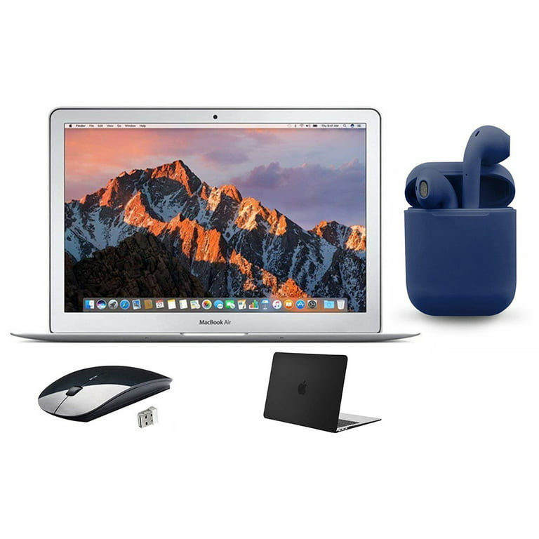 Restored Apple MacBook Air Laptop 2017 13.3-inch Intel Core i5 1.8GHz 8GB  RAM Mac OS 256GB SSD Bundle: Black Case, Wireless Mouse, Bluetooth/Wireless 