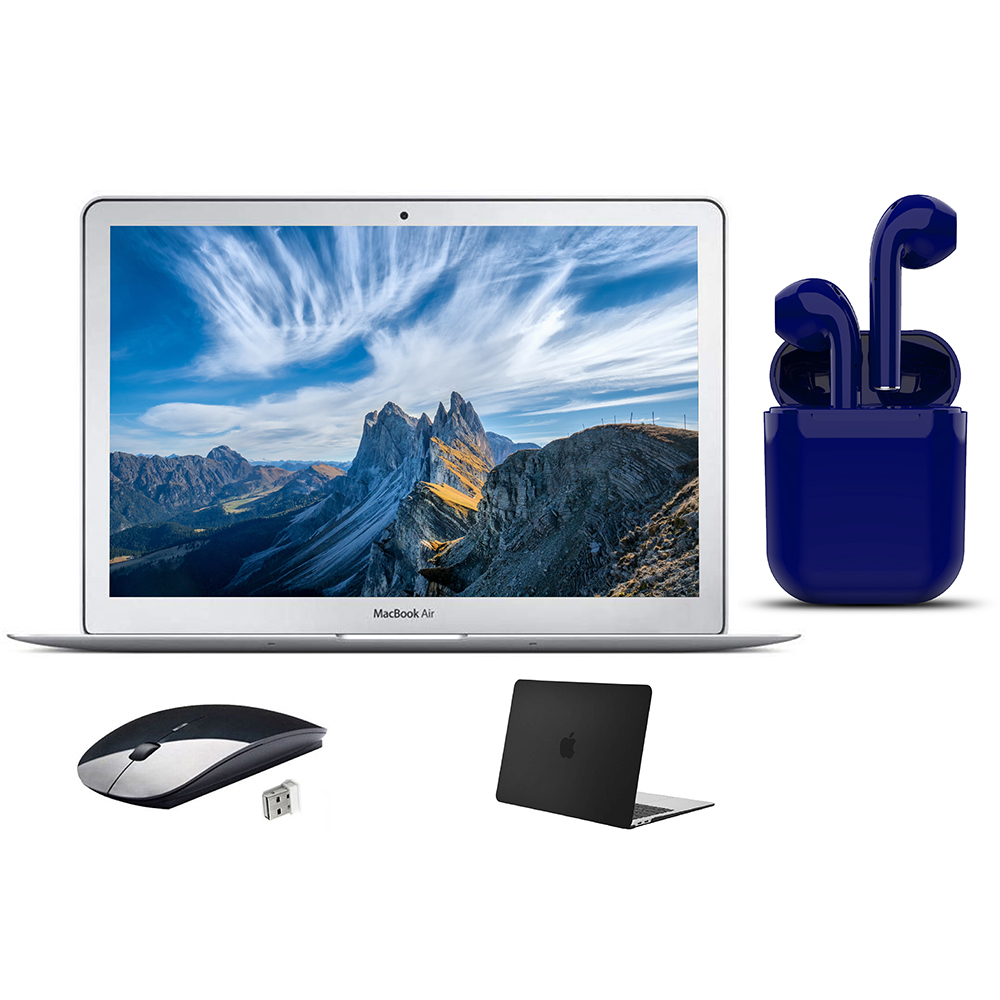 Restored Apple MacBook Air MJVE2LL/A Intel Core i5-5250U X2 1.6GHz 4GB 128GB SSD Silver (Refurbished) - image 1 of 7