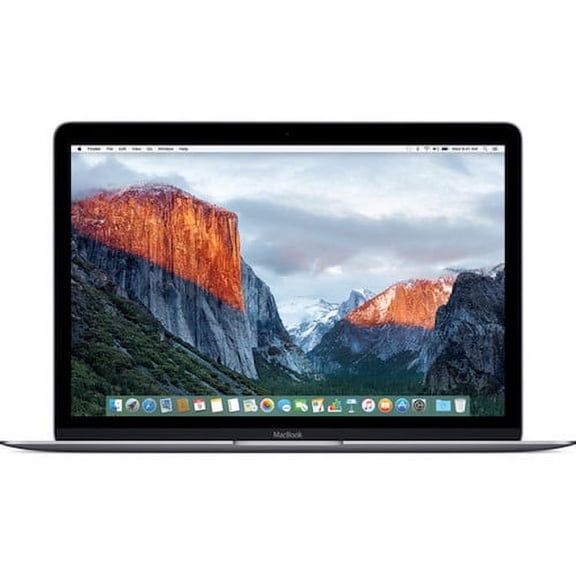 Restored Apple MacBook Core M3 1.2GHz 8GB RAM 256GB SSD 12" Space Gray MLH72LL/A (2016) (Refurbished)