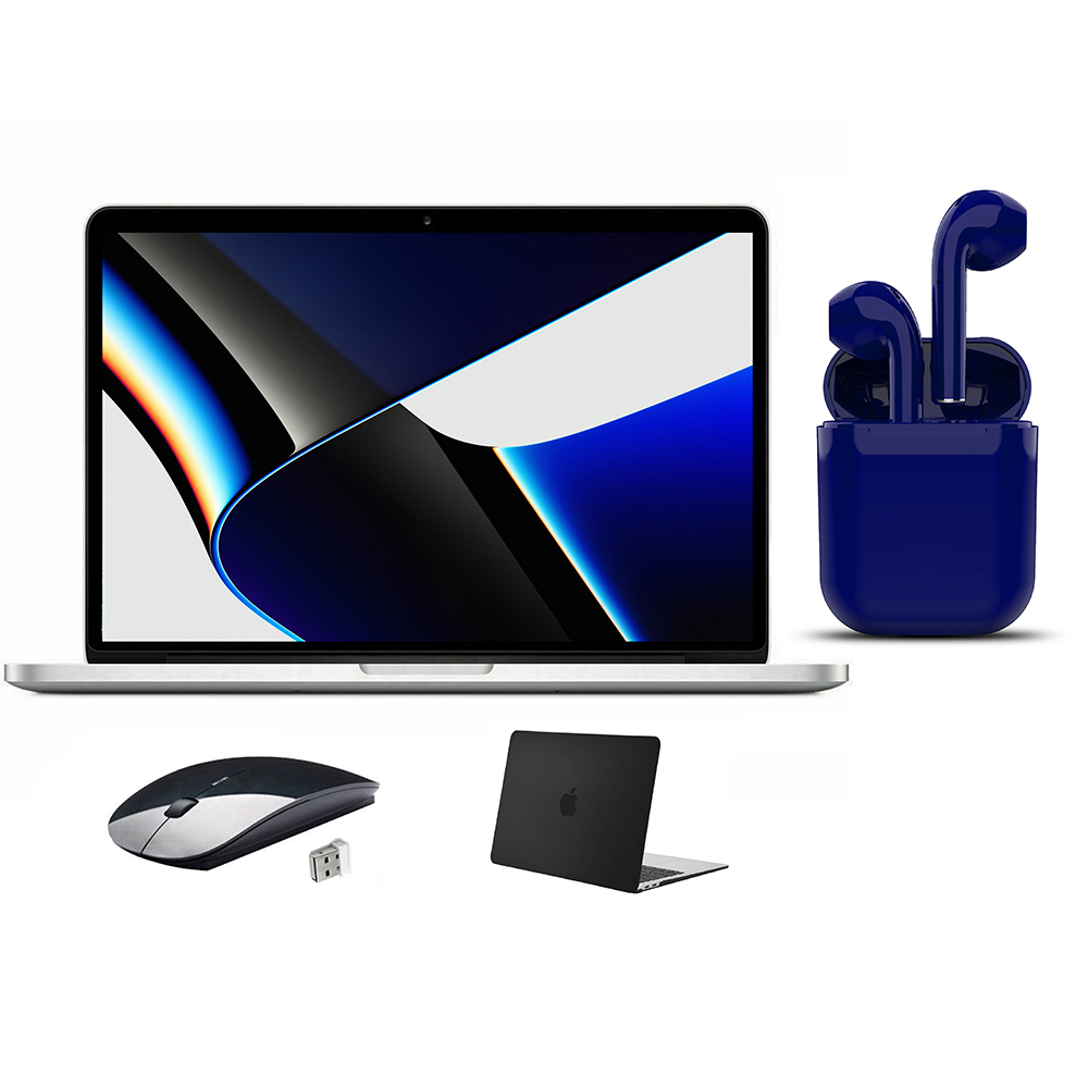 Restored Apple MacBook Pro 13.3-inch Intel Core i5 4GB RAM Mac OS 500GB HDD Bundle: Black Case, Wireless Mouse, Bluetooth/Wireless Airbuds By Certified 2 Day Express (Refurbished) - image 1 of 6