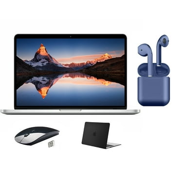 Restored Apple MacBook Pro 13.3-inch Intel Core i5 8GB RAM Mac OS 500GB HDD Bundle: Wireless Mouse, Black Case, Bluetooth/Wireless Airbuds By Certified 2 Day Express (Refurbished)