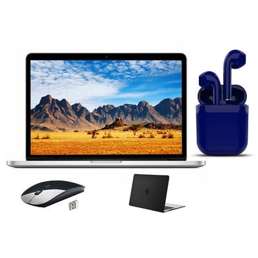 Restored Apple MacBook Pro 2.5GHz 13.3-inch 4GB RAM 1TB HDD Bundle: Black Case, Wireless Mouse, Bluetooth/Wireless Airbuds By Certified 2 Day Express (Refurbished)