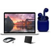 Restored | Apple MacBook Pro | 8GB RAM | 256GB SSD | 13.3-inch | Bundle: USA Essentials Bluetooth/Wireless Airbuds, Black Case, Wireless Mouse By Certified 2 Day Express (Refurbished)