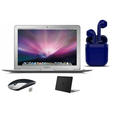 Restored Apple Macbook Air 11.6-inch 2GB RAM 64GB SSD Intel Core i5 Bundle: Wireless Mouse, Black Case, Bluetooth/Wireless Airbuds By Certified 2 Day Express (Refurbished)
