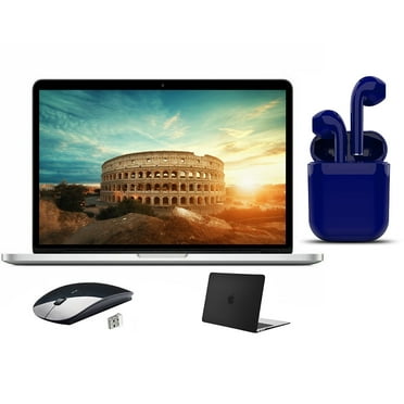 Restored Apple Macbook Pro Intel Core i5, 13.3-inch Retina Display, 8GB RAM, 256GB SSD, Plus Bundle: Black case, Wireless Mouse, Headset (Refurbished)