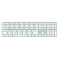 thumbnail image 1 of Restored Apple Magic Keyboard With Touch Id And Numeric Keypad (A2520) Green - (Refurbished), 1 of 2