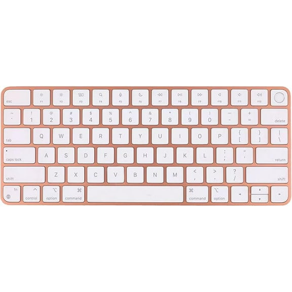 Restored Apple Magic Keyboard with Touch ID Mac Models with Apple Silicon, (QWERTY English) Orange (Refurbished)