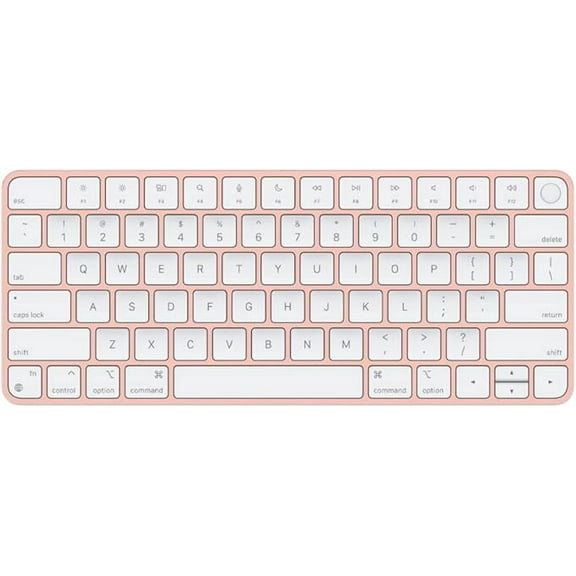 Restored Apple Magic Keyboard with Touch ID for Mac Models Silicon (QWERTY English), Pink