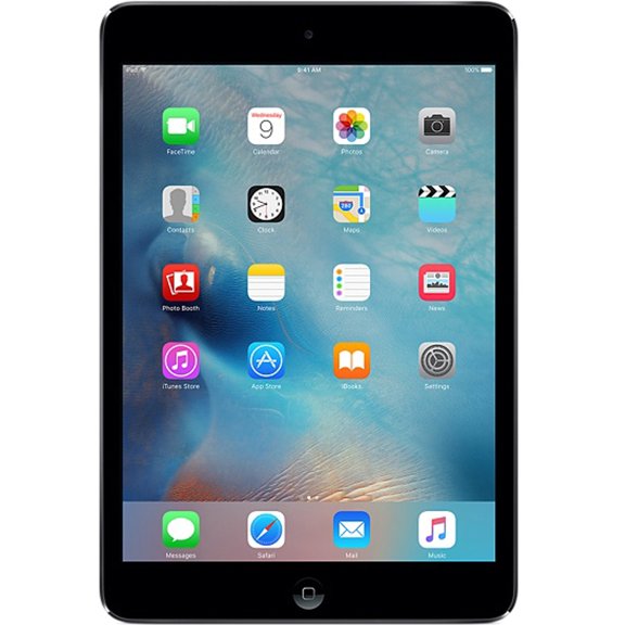 Restored Apple Mini 2 iPad with WiFi 9.7" Touchscreen Tablet PC Featuring iOS 7, upgradable to iOS 11.2.5, Space Gray (Refurbished)