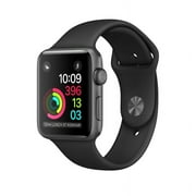 Restored Apple Watch 42mm Space Gray with Black Sport Band (Refurbished)