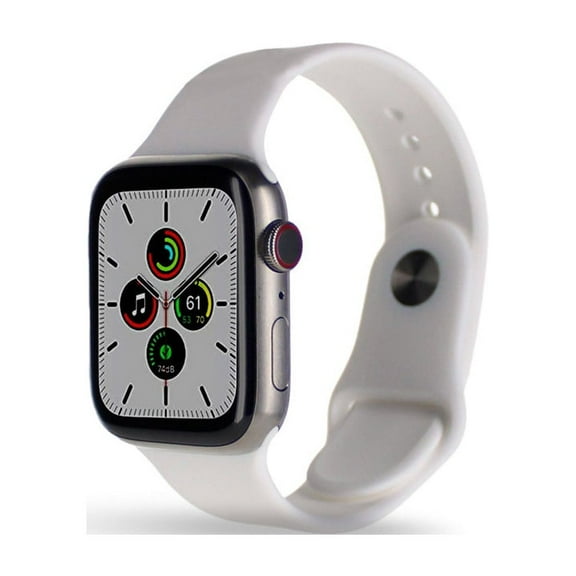 Restored Apple Watch Series 7 (GPS+Cellular, 41mm) - Titanium Case - Space Black Sport Band (Refurbished)