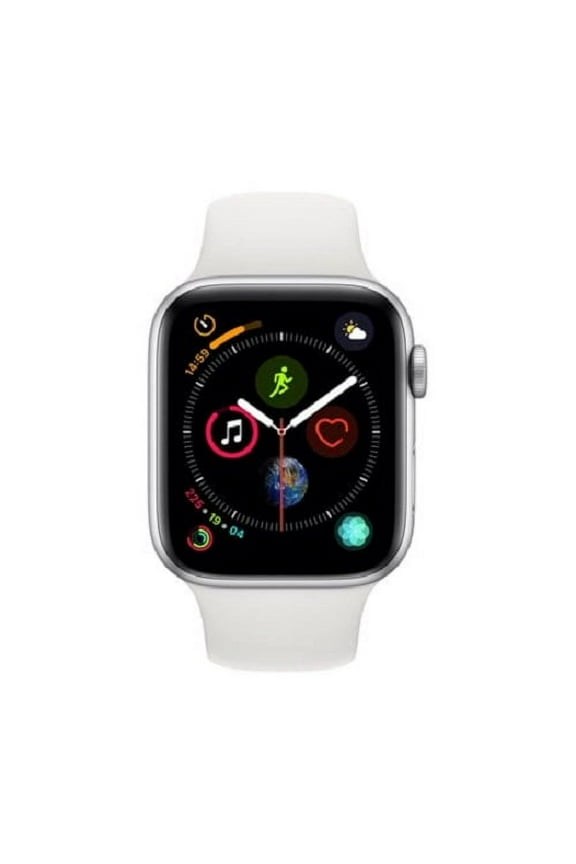 Restored Apple Watch Gen 4 Series 4 40mm Silver Aluminum - White Sport Band MU642LL/A (Refurbished)