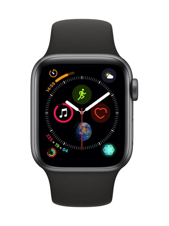 Restored Apple Watch Gen 4 Series 4 Cell 40mm Space Gray Aluminum - Black Sport Band MTUG2LL/A (Refurbished)