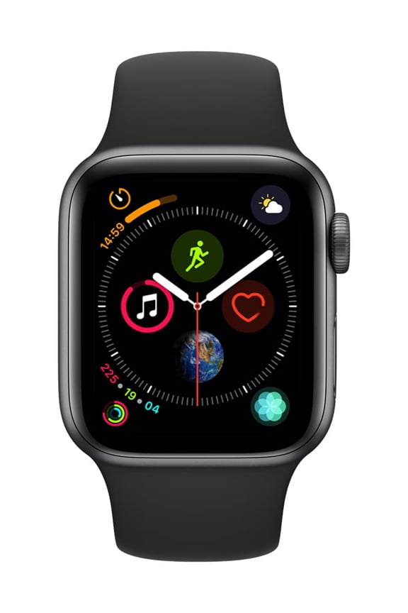 Restored Apple Watch Gen 4 Series 4 Cell 40mm Space Gray Aluminum - Black Sport Band MTUG2LL/A (Refurbished)