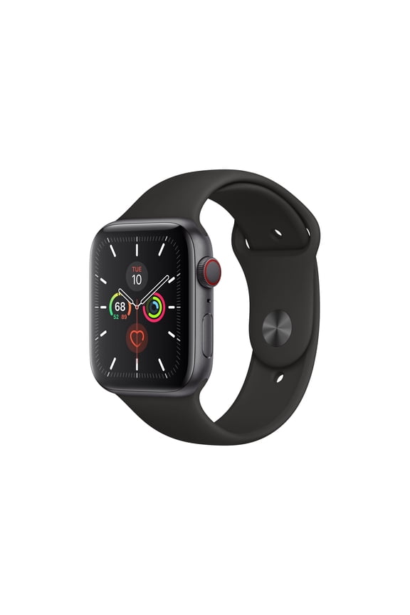 Restored Apple Watch Series 5 (GPS, 40mm) - Space Gray Aluminum Case - Black Sport Band (Refurbished)
