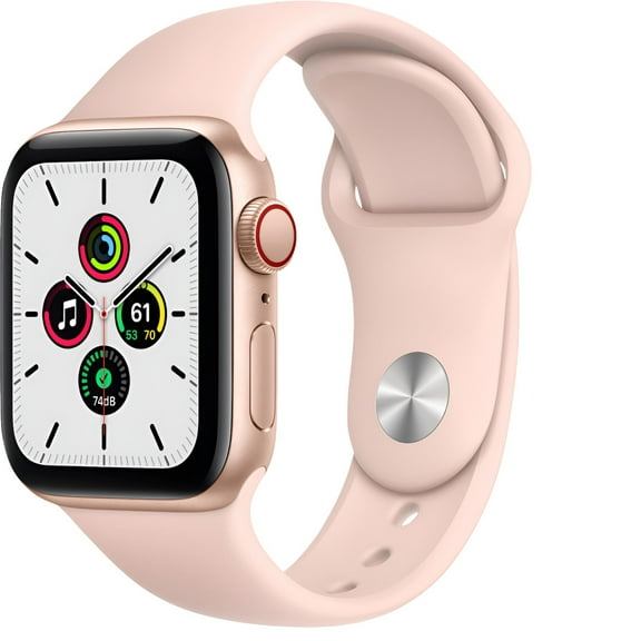 Restored Apple Watch Gen 6 Series 6 Cell 40mm Gold Aluminum - Pink Sand Sport Band M02P3LL/A (Refurbished)