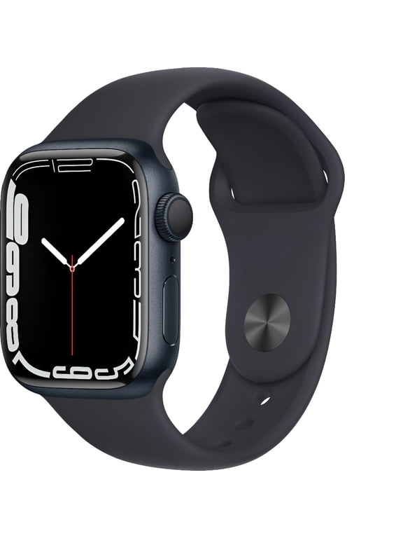 Restored Apple Watch Series 7 GPS, 41mm Aluminum Case with Sport Band - Various Colors