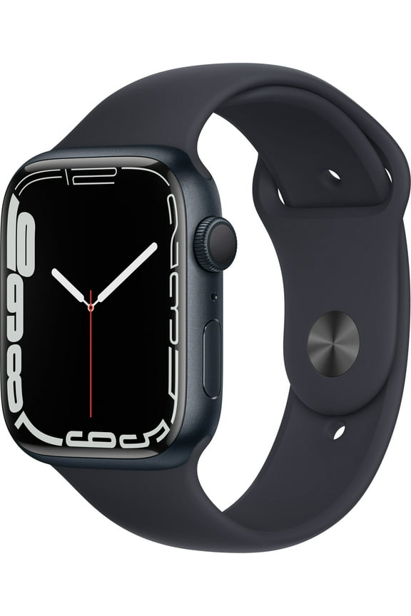Restored Apple Watch Gen 7 Series 7 45mm Midnight Aluminum - Midnight Sport Band MKN53LL/A (Refurbished)