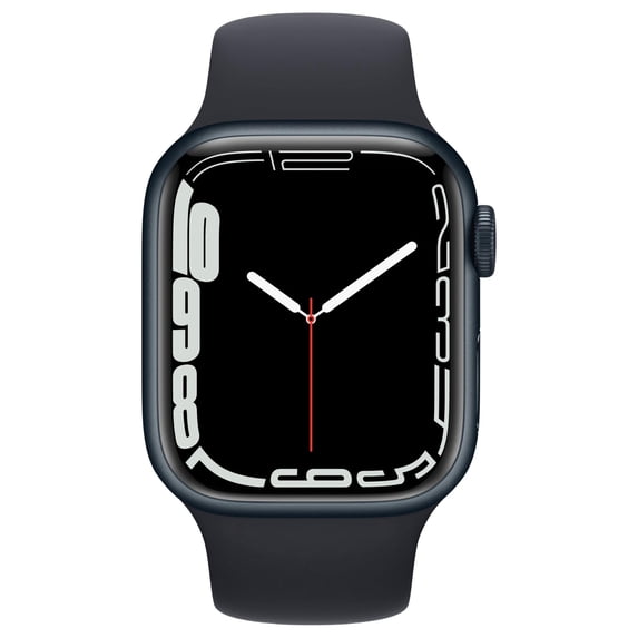 Restored Apple Watch Series 7 GPS + Cellular, 41mm Midnight Aluminum Case with Midnight Sport Band - Regular