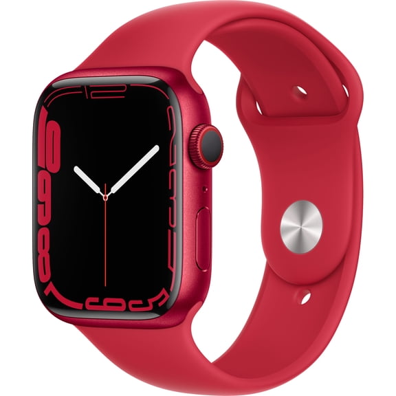 Restored Apple Watch Gen 7 Series 7 Cell 45mm (PRODUCT)RED Aluminum, (PRODUCT)RED Sport Band and MKJC3LL/A