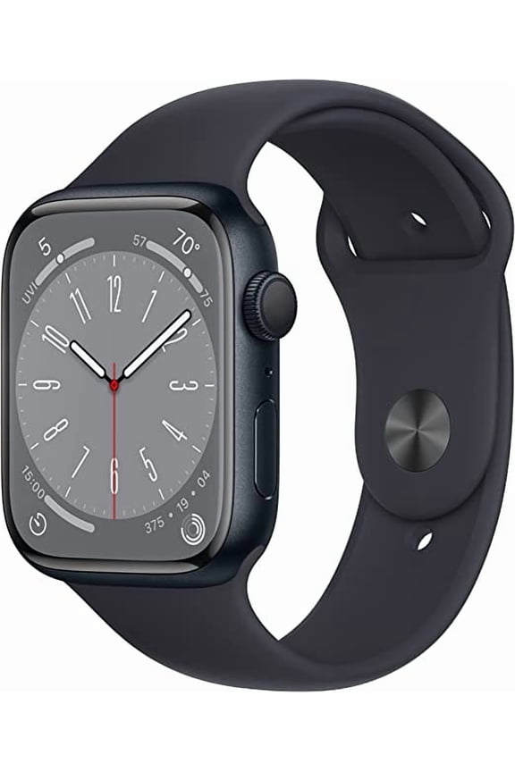 Restored Apple Watch Series 8 (GPS, 45mm) - Midnight Aluminum Case - Midnight Sport Band (Refurbished)