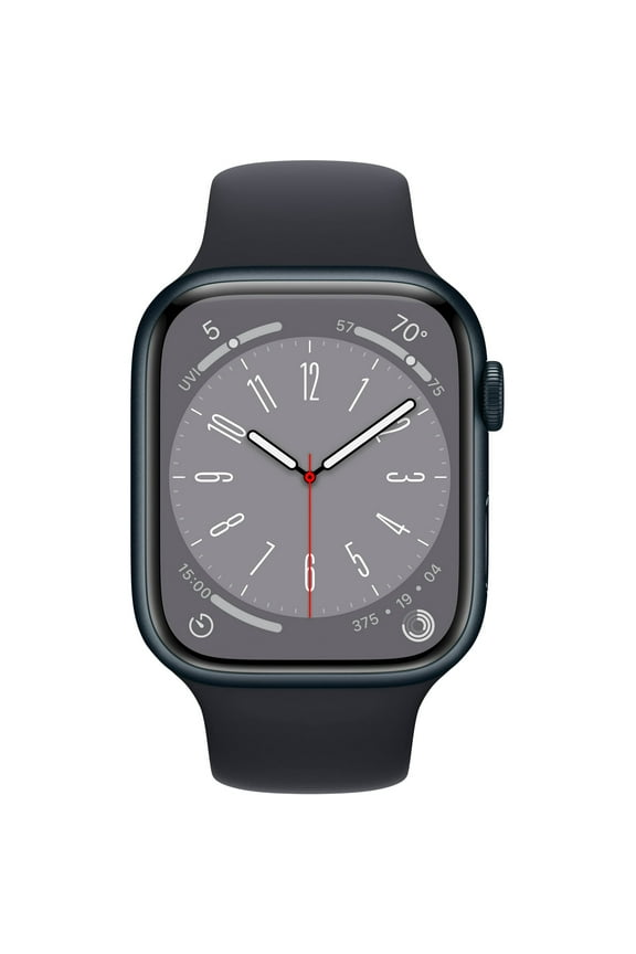 Restored Apple Watch Series 8 (GPS, 45mm) - Midnight Aluminum Case - Midnight Sport Band (Refurbished)
