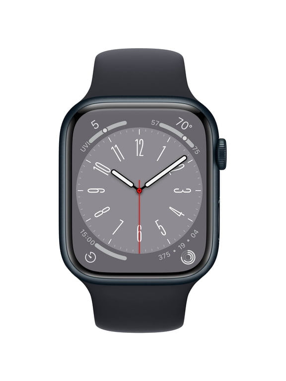 Restored Apple Watch Series 8 (GPS, 45mm) Midnight Aluminum Case with Midnight Sport Band