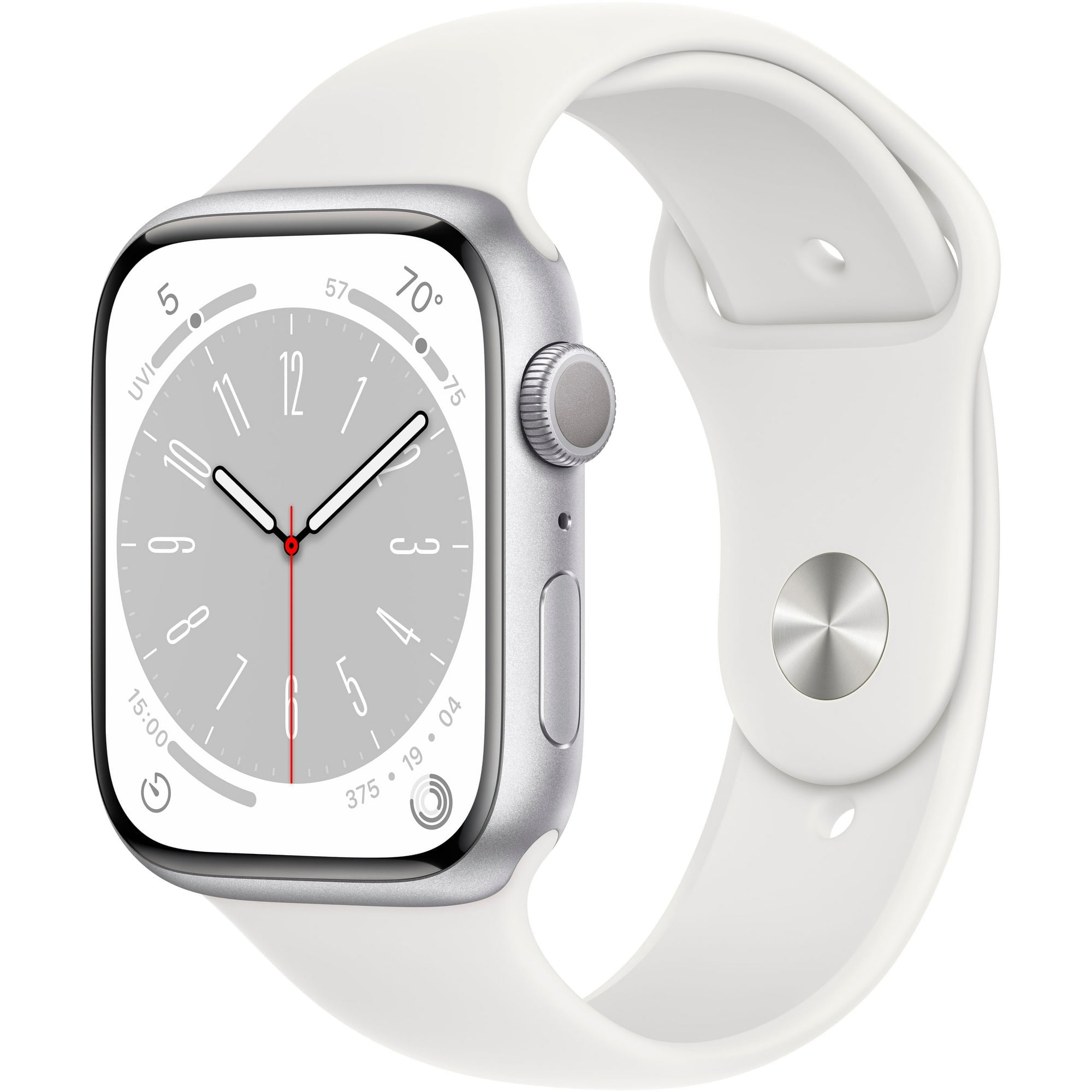 Restored Apple Watch Gen 6 Series 6 Cell 44mm Silver Stainless Steel - White  Sport Band M07L3LL/A (Refurbished) - Walmart.com