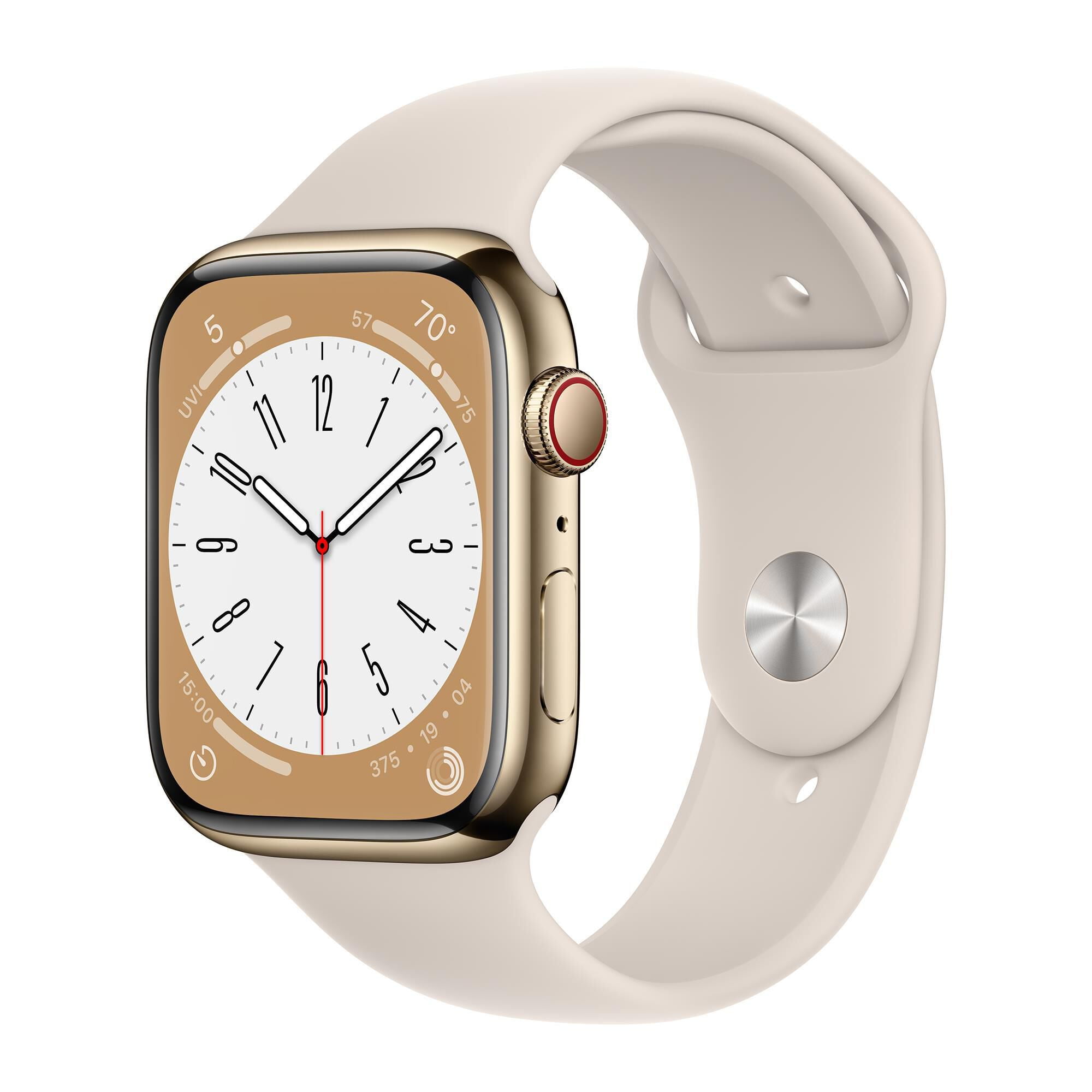 Restored Apple Watch Series 8 (GPS, 45mm) - Starlight Aluminum Case - Starlight Sport Band (Refurbished) Restored Apple Watch Series 8 (GPS, 45mm) - Starlight Aluminum Case - Starlight Sport Band (Refurbished)
