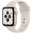 thumbnail image 1 of Restored Apple Watch SE (GPS, 44mm) - Aluminum Case - Gold Sport Band (Refurbished), 1 of 8
