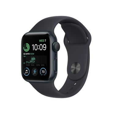 Restored Apple Watch SE (2nd Gen) GPS 40mm Midnight Aluminum Case with Midnight Sport Band - S/M (Refurbished)
