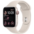 thumbnail image 1 of Restored Apple Watch Series SE 2nd Gen&nbsp;(GPS+ Cellular) 40mm Starlight Aluminum Case with Starlight Sport Band (Refurbished), 1 of 1