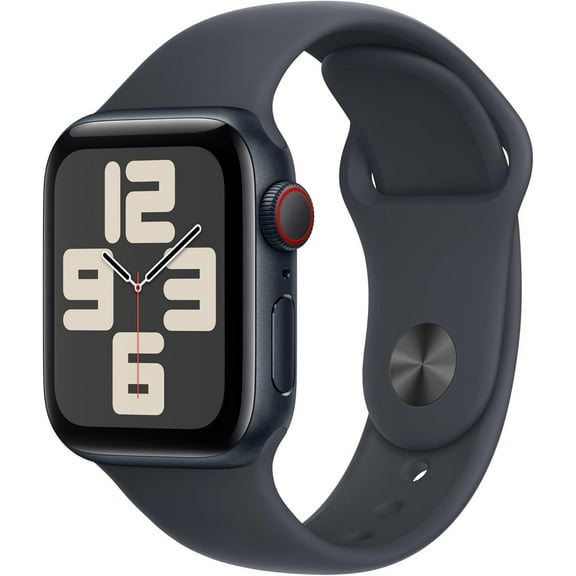 Pre-Owned Apple Watch SE (2nd generation) 40mm Midnight Aluminum Midnight Sport Band GPS + Cellular